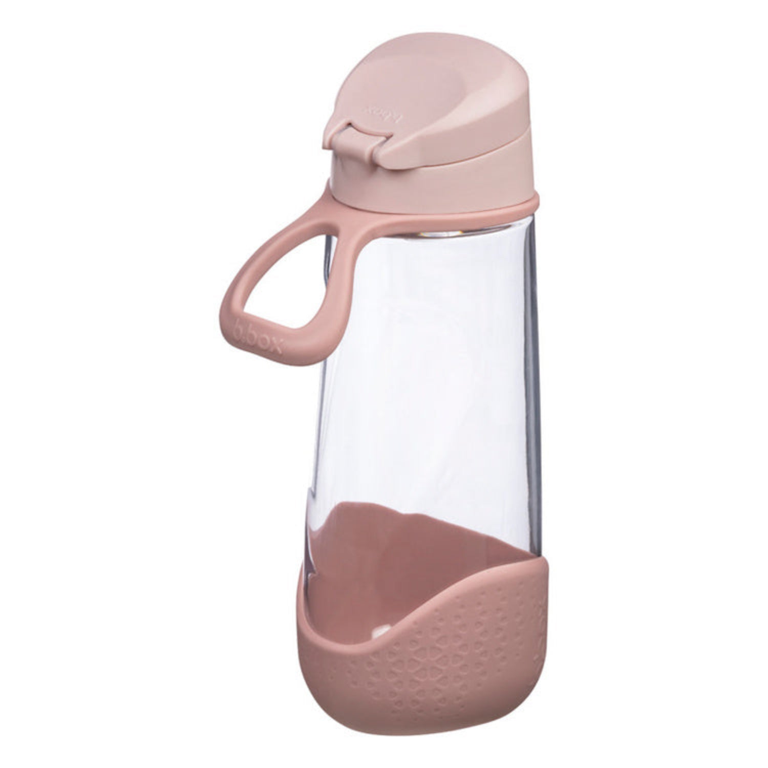 Sportowa butelka tritanowa B.box Blush Crush 600 ml – z ergonomicznym kształtem i szerokim wlewem.