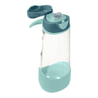 Sportowa butelka tritanowa B.box Emerald Forest 600 ml – z ergonomicznym kształtem i szerokim wlewem.