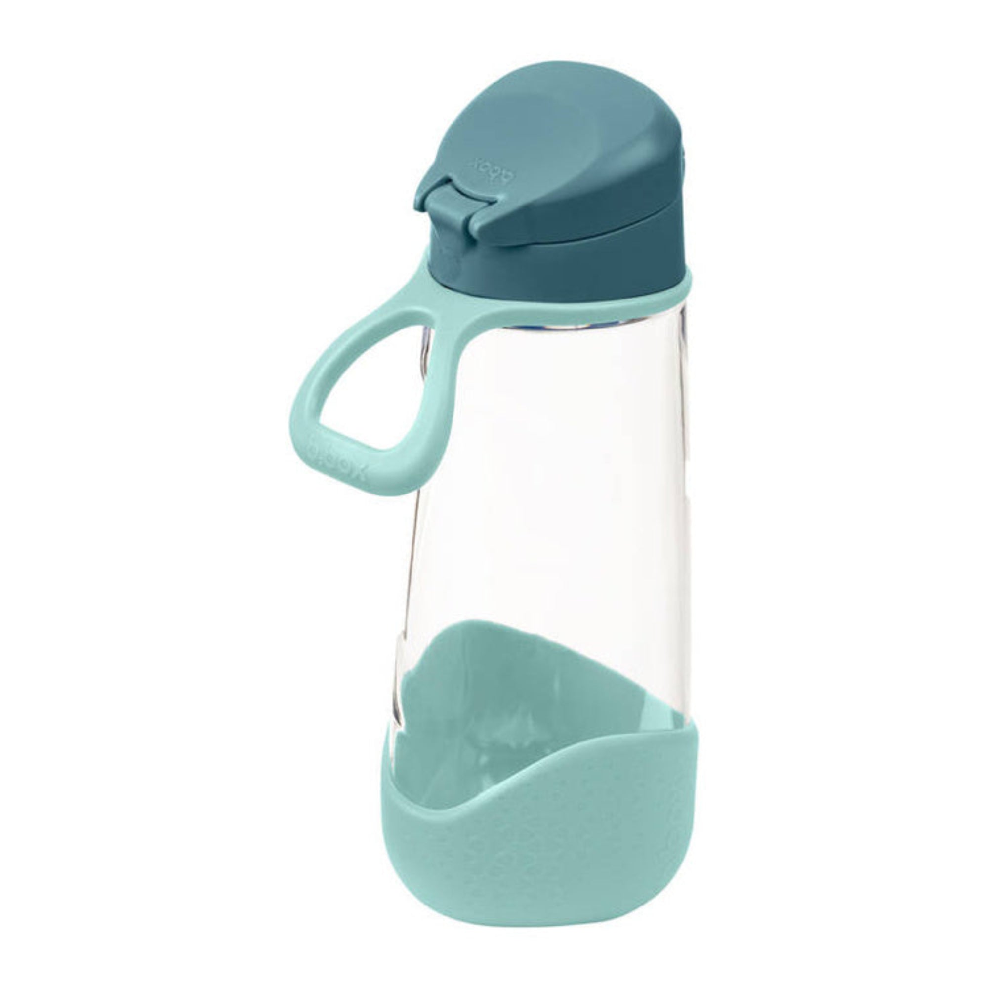 Sportowa butelka tritanowa B.box Emerald Forest 600 ml – z ergonomicznym kształtem i szerokim wlewem.