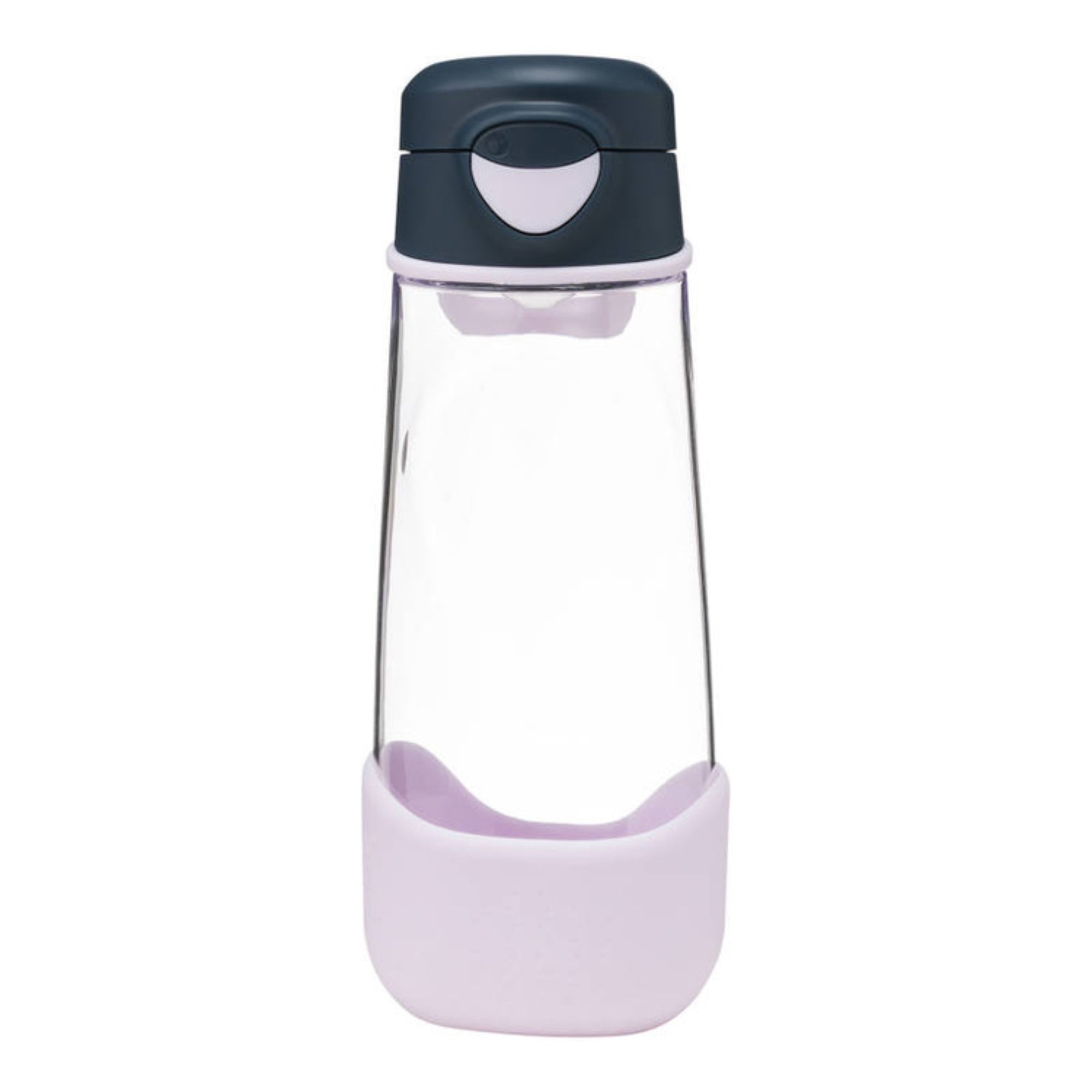 Sportowa butelka tritanowa B.box Indigo Rose 600 ml – z ergonomicznym kształtem i szerokim wlewem.