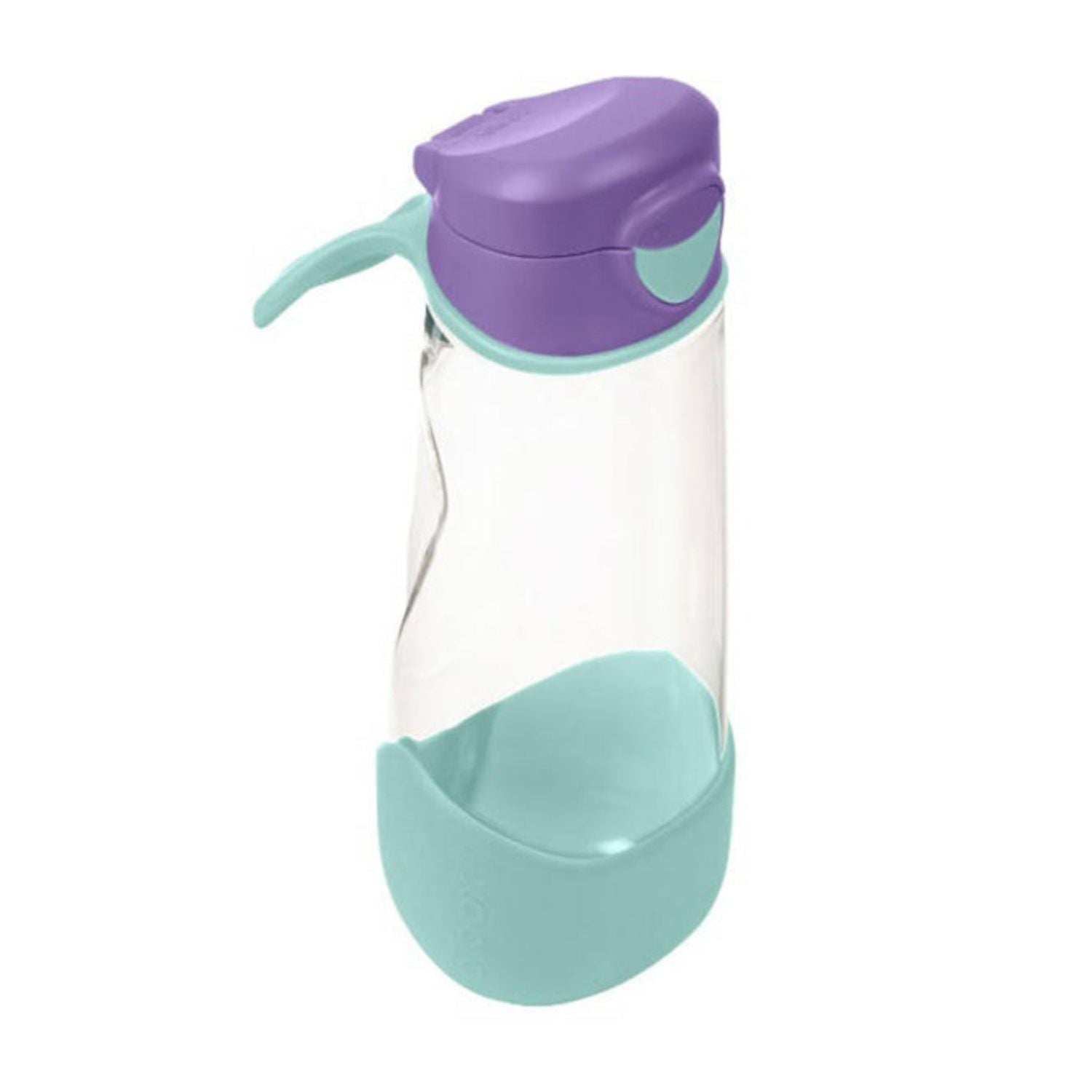Sportowa butelka tritanowa B.box Lilac Pop 600 ml – z ergonomicznym kształtem i szerokim wlewem.