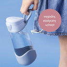 Trójkątny bidon sportowy b.box Lemon Twist do szkoły i na trening w żółtym kolorze