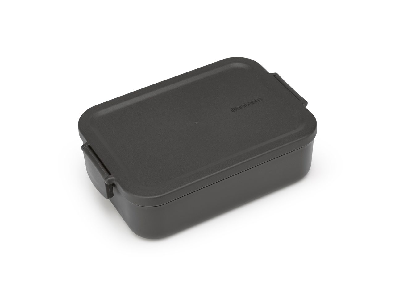 Lunchbox Brabantia Make&Take Dark Grey  – 1,1 l, szczelny, trwały, nadaje się do mikrofalówki, zmywarki i zamrażarki, ekologiczny, kolor: szary