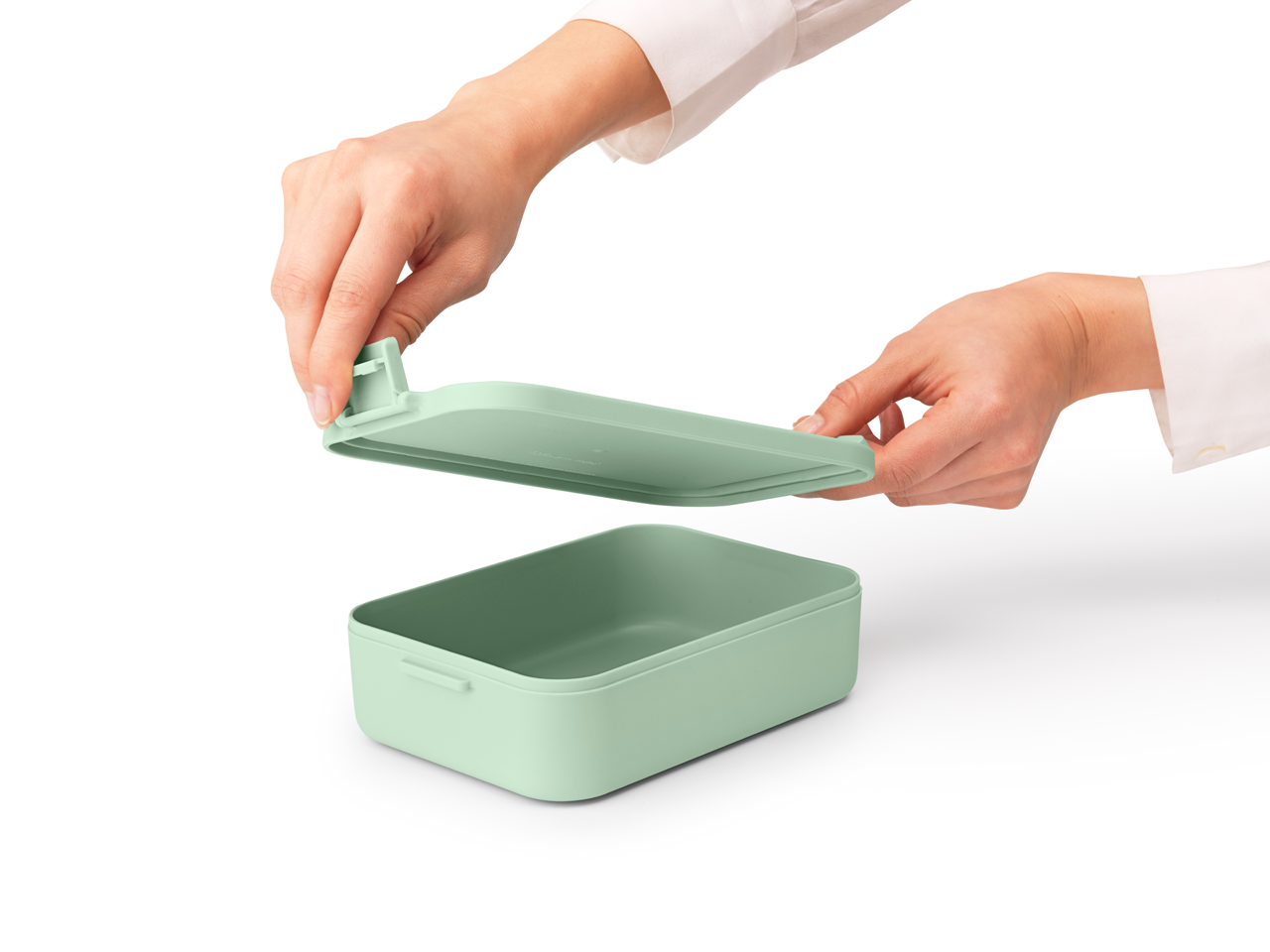 Lunchbox Brabantia Make&Take Jade Green – 1,1 l, szczelny, trwały, nadaje się do mikrofalówki, zmywarki i zamrażarki, ekologiczny, kolor: zielony