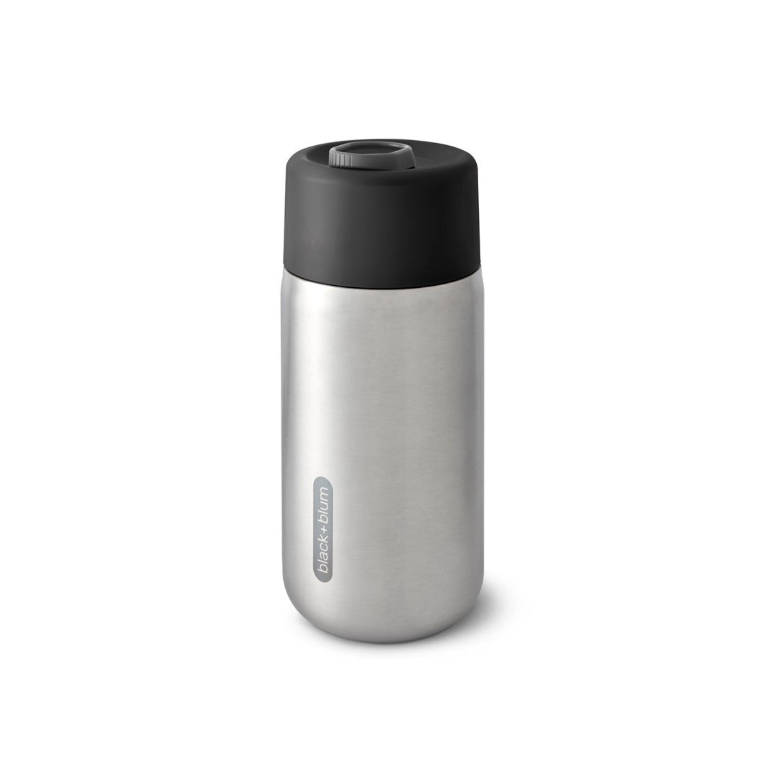 Kubek termiczny Black+Blum Travel Cup 340 ml – czarny,stal nierdzewna, system blokady, szczelność 100%. Idealny do pracy, auta i na spacer