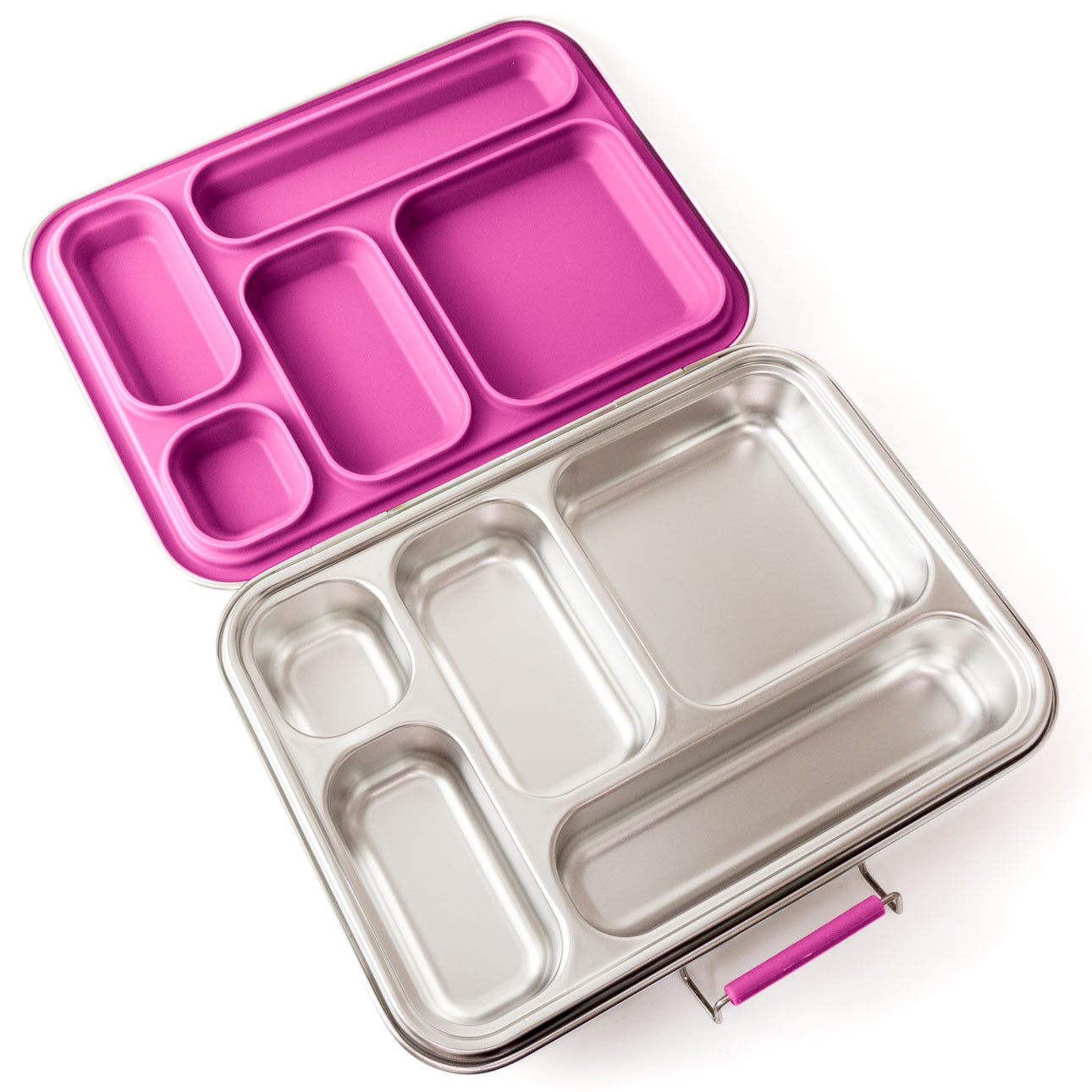 Lekkabox Grande Berry – stalowy lunchbox 960 ml z 5 szczelnymi przegródkami, idealny do pracy, szkoły i na wycieczki