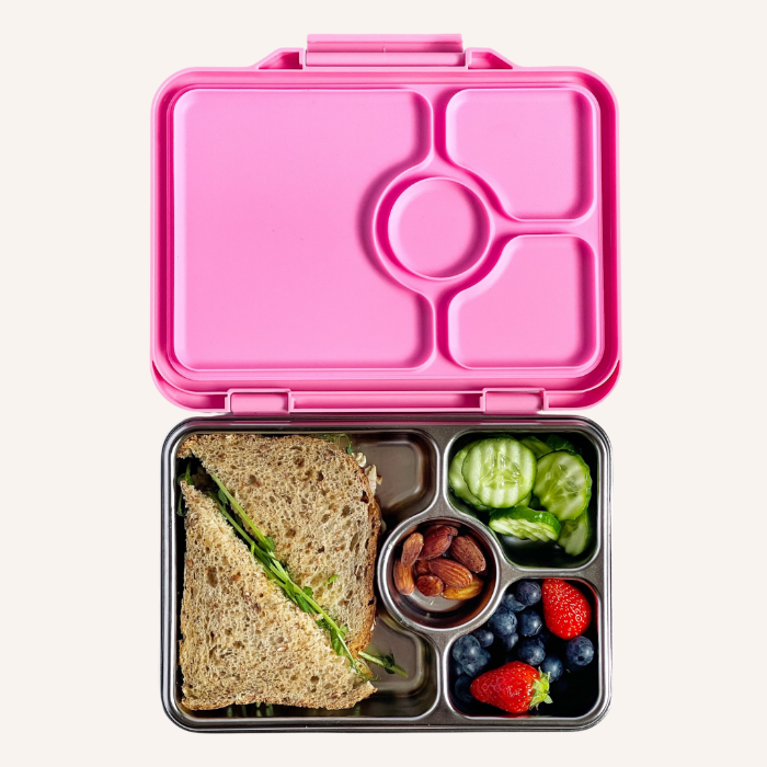 Yumbox Pret Versailles Pink– stylowy, szczelny lunchbox ze stali nierdzewnej, idealny na codzienne posiłki, kolor: rózowy