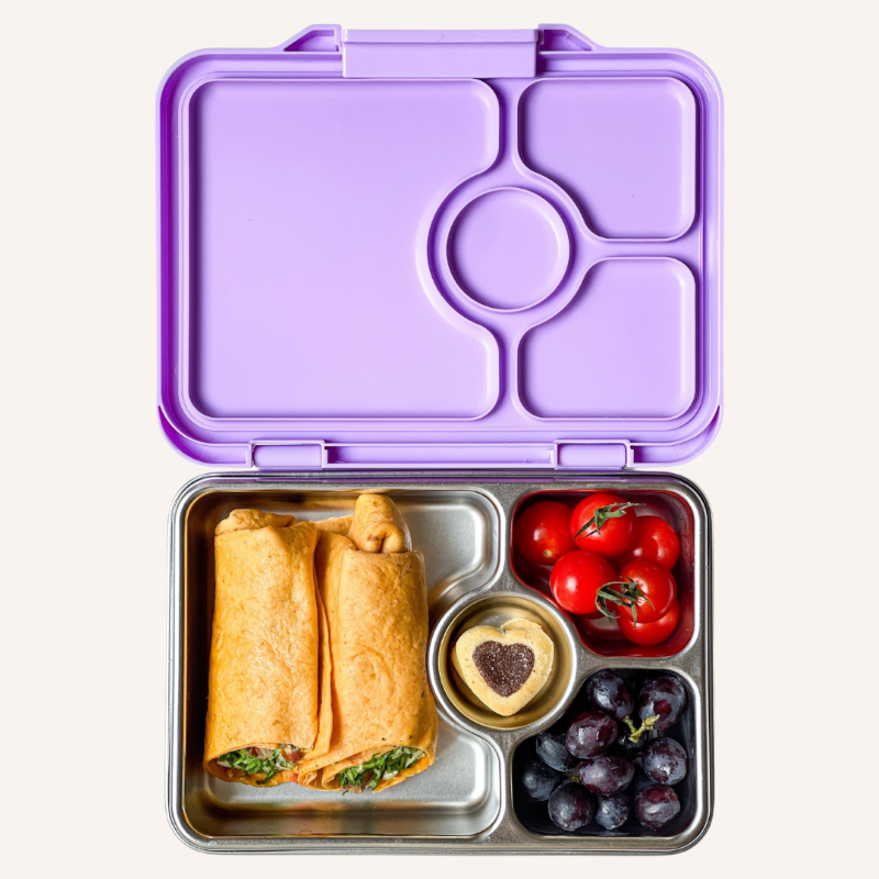 Yumbox Pret Lavande Purple – stylowy, szczelny lunchbox ze stali nierdzewnej, idealny na codzienne posiłki, kolor: fioletowy