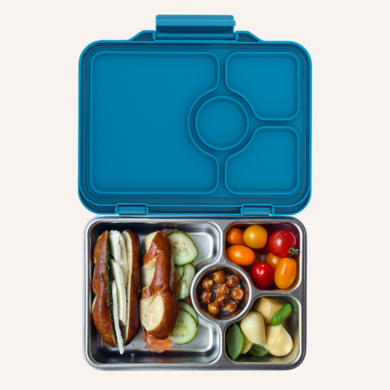 Yumbox Pret Normandy Blue– stylowy, szczelny lunchbox ze stali nierdzewnej, idealny na codzienne posiłki, kolor: niebieski
