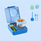 OmieBox Starter Set Sea Blue – chłopięcy zestaw bento z termosem na ciepłą zupę