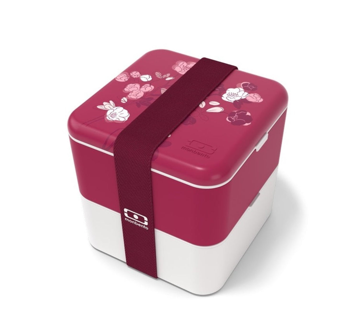 Monbento Square Magnolia – francuski lunchbox 1,7 l z dwoma pojemnikami i separatorem. Szczelny, trwały i bez BPA. Idealny do pracy, szkoły i podróży, kolor: różowy