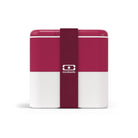 Monbento Square Magnolia – francuski lunchbox 1,7 l z dwoma pojemnikami i separatorem. Szczelny, trwały i bez BPA. Idealny do pracy, szkoły i podróży, kolor: różowy