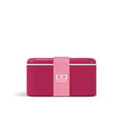 Monbento Square Magnolia – francuski lunchbox 1,7 l z dwoma pojemnikami i separatorem. Szczelny, trwały i bez BPA. Idealny do pracy, szkoły i podróży, kolor: różowy