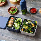Męski pojemny bento box 1,7 litra Monbento Square w kolorze niebieskim