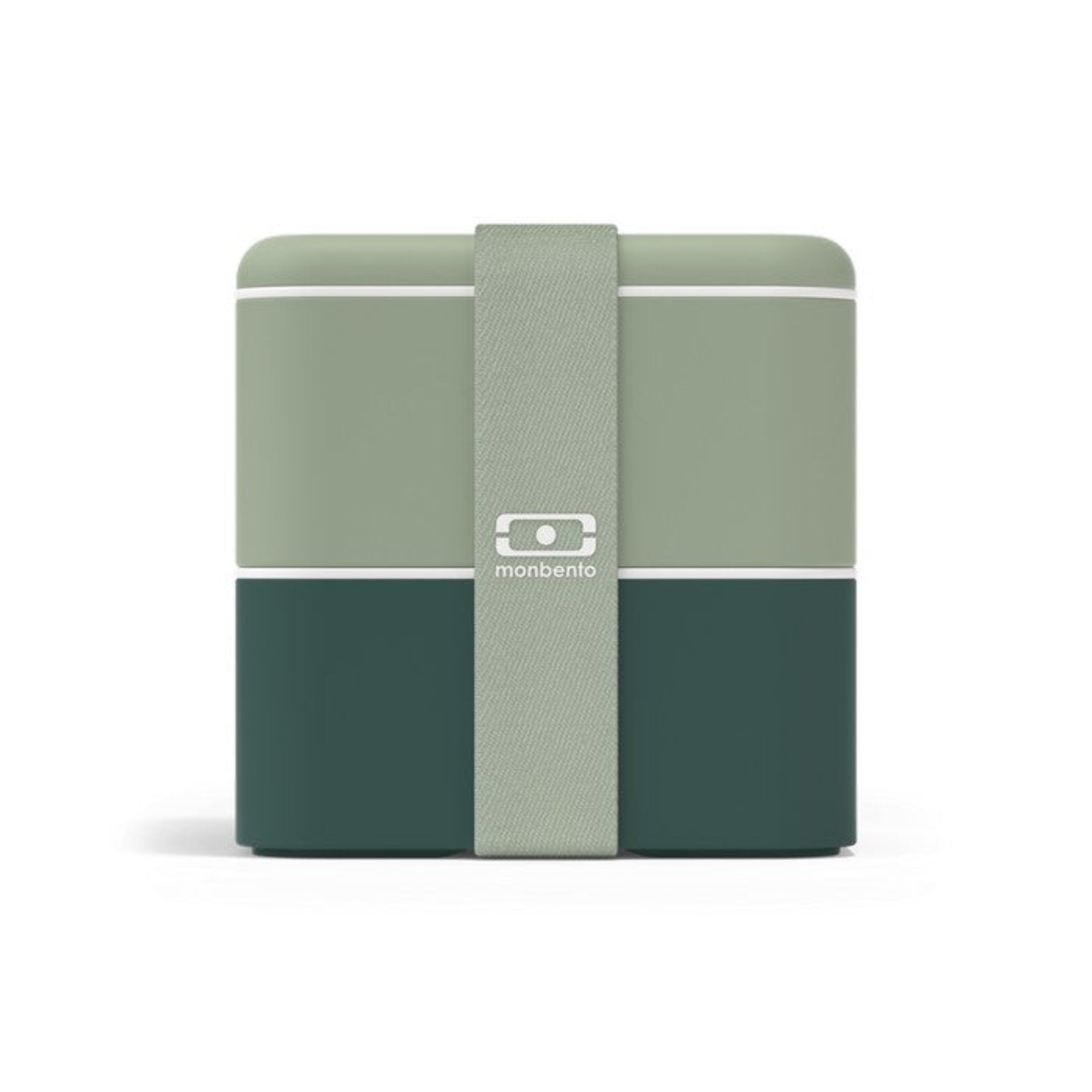 Monbento Square Natural Green – francuski lunchbox 1,7 l z dwoma pojemnikami i separatorem. Szczelny, trwały i bez BPA. Idealny do pracy, szkoły i podróży, kolor: zielony