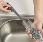 Szczotka do czyszczenia butelek Wessper - silikonowa, do mycia butelek i kubków, wygodna rączka, nie chłoni zapachów i smaków