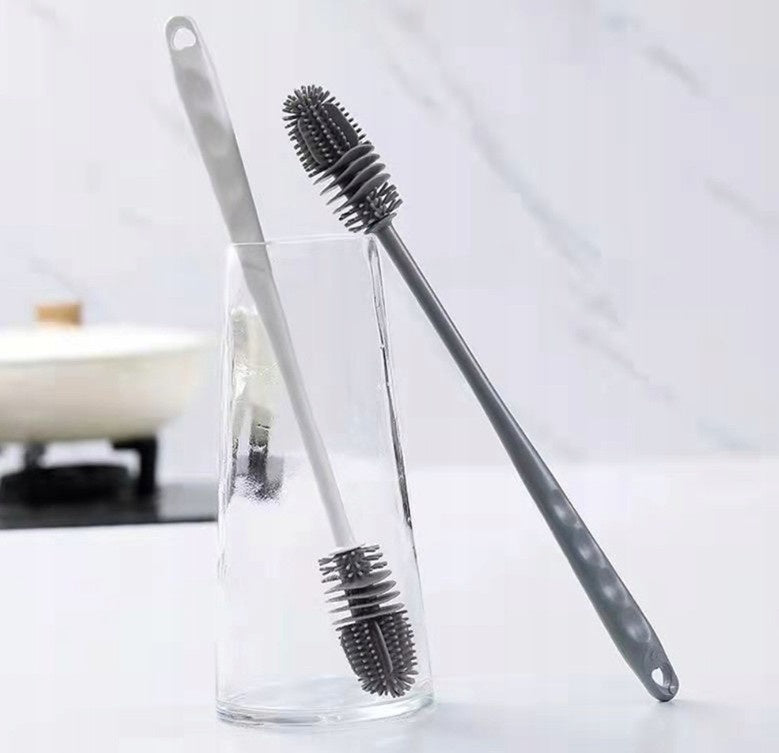 Szczotka do czyszczenia butelek Wessper - silikonowa, do mycia butelek i kubków, wygodna rączka, nie chłoni zapachów i smaków