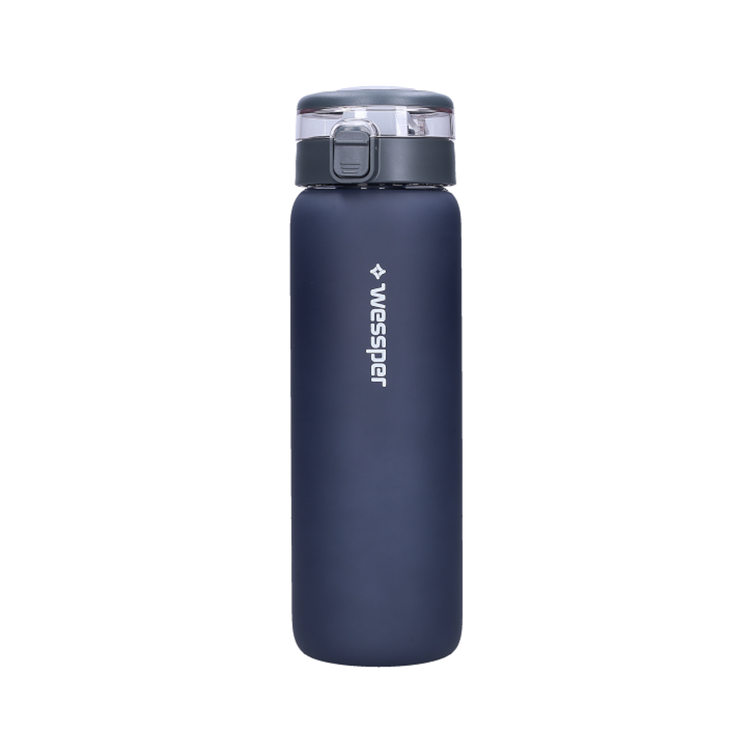 Wessper ActiveMax Glass 680 ml Grey– szklana butelka filtrująca, filtr węglowy, szkło borokrzemowe, ekologiczna, stylowa, bez BPA, kolor: szara