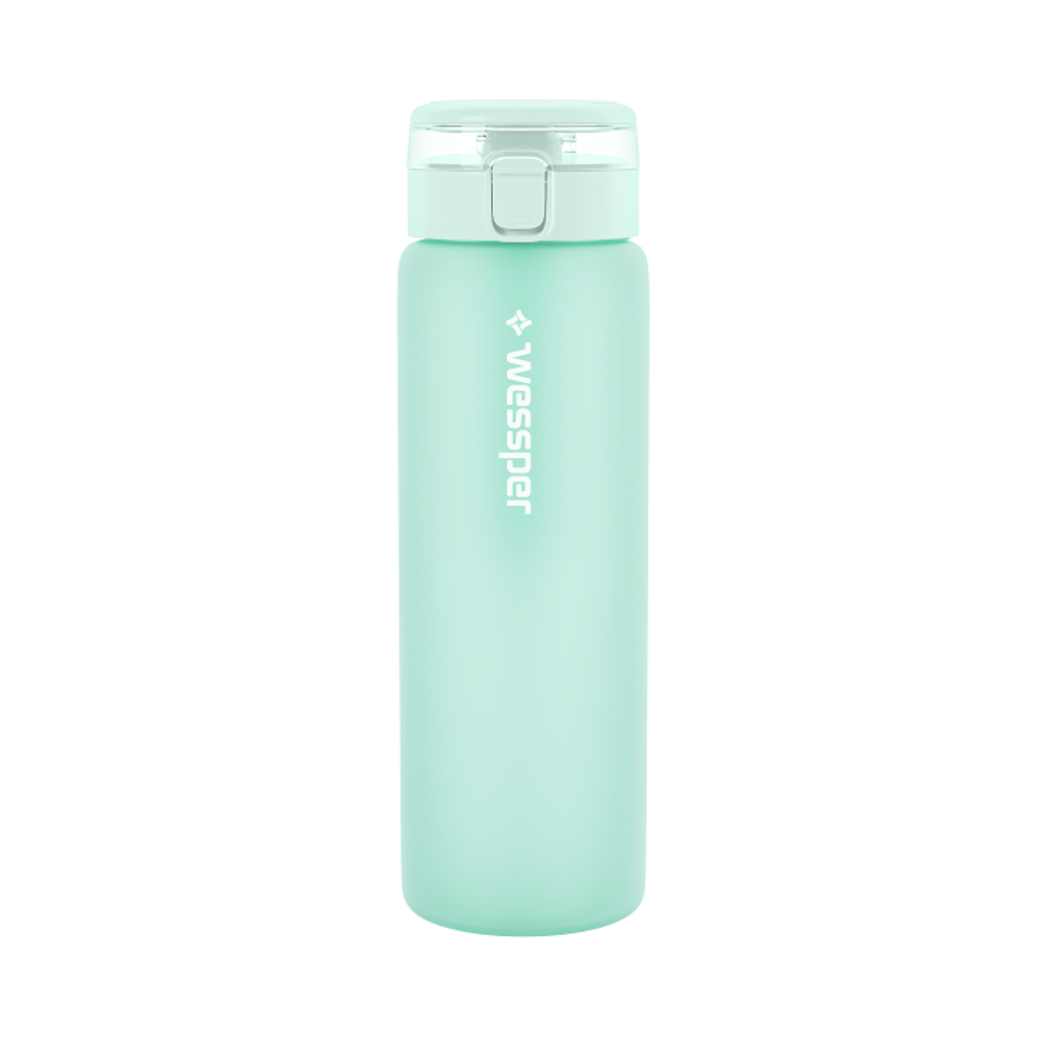 Wessper ActiveMax Glass 680 ml Mint – szklana butelka filtrująca, filtr węglowy, szkło borokrzemowe, ekologiczna, stylowa, bez BPA, kolor: zielona