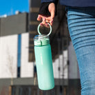 Wessper ActiveMax Glass 680 ml Mint – szklana butelka filtrująca, filtr węglowy, szkło borokrzemowe, ekologiczna, stylowa, bez BPA, kolor: zielona