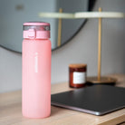 Wessper ActiveMax Glass 680 ml Pink – szklana butelka filtrująca, filtr węglowy, szkło borokrzemowe, ekologiczna, stylowa, bez BPA, kolor: różowa