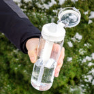 Wessper ActiveMax Glass 680 ml Transparent – szklana butelka filtrująca, filtr węglowy, szkło borokrzemowe, ekologiczna, stylowa, bez BPA, kolor: przezroczysta