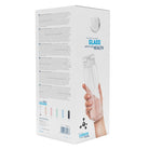 Wessper ActiveMax Glass 680 ml Transparent – szklana butelka filtrująca, filtr węglowy, szkło borokrzemowe, ekologiczna, stylowa, bez BPA, kolor: przezroczysta
