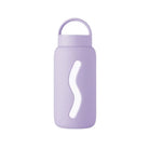 Mała szklana butelka Muuki Mini 500 ml Pastel Lilac, lekki bidon do torebki