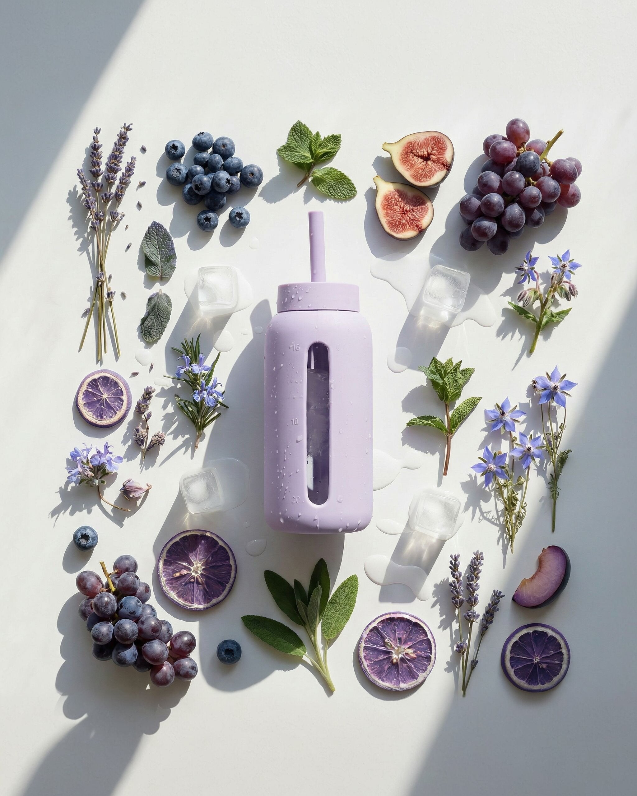 Muuki Daily Bottle 720 ml – ekologiczna butelka na wodę w kolorze Pastel Lilac