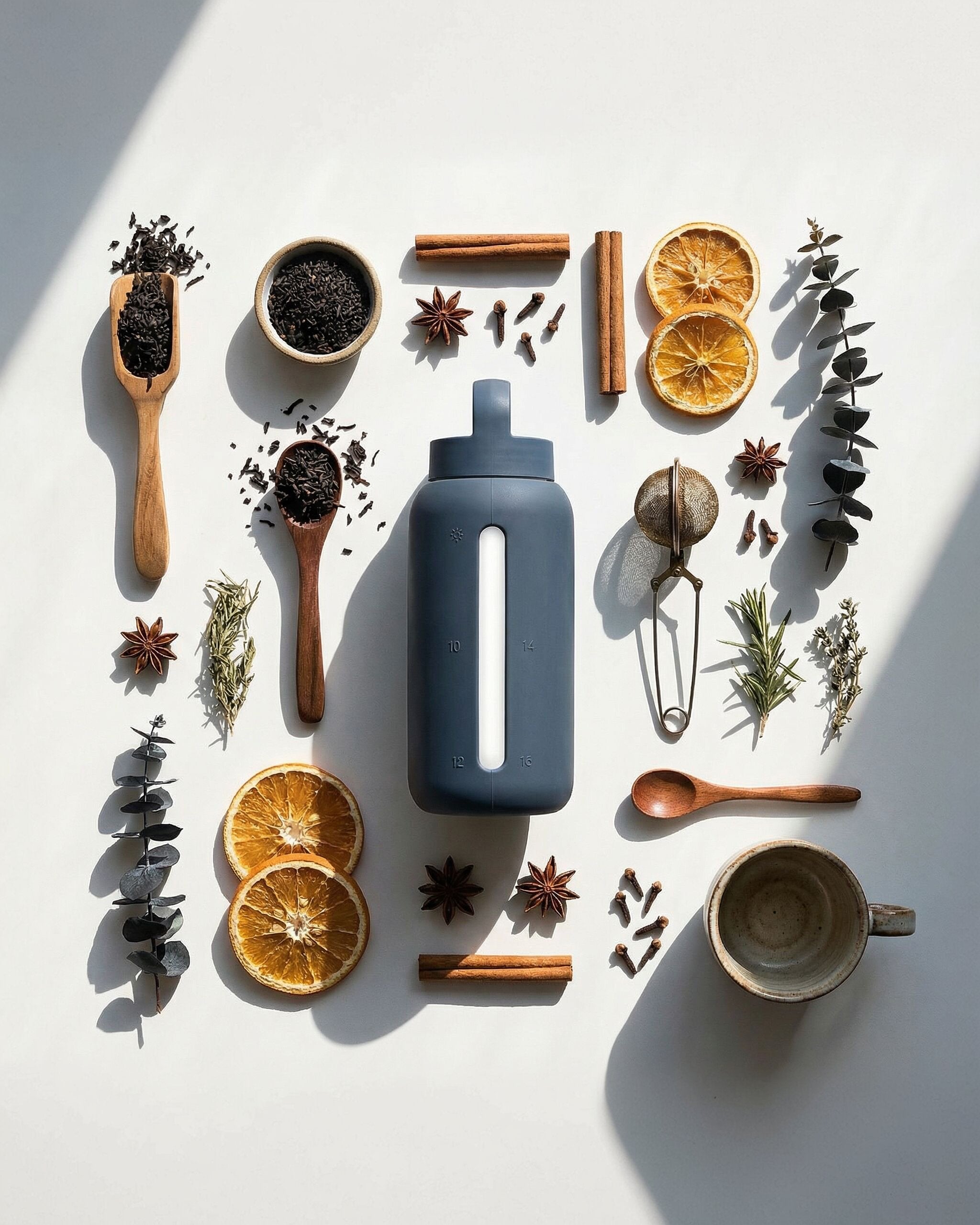 Muuki Daily Bottle – wytrzymała butelka ze szkła borokrzemowego o pojemności 720 ml w odcieniu Smoke Grey