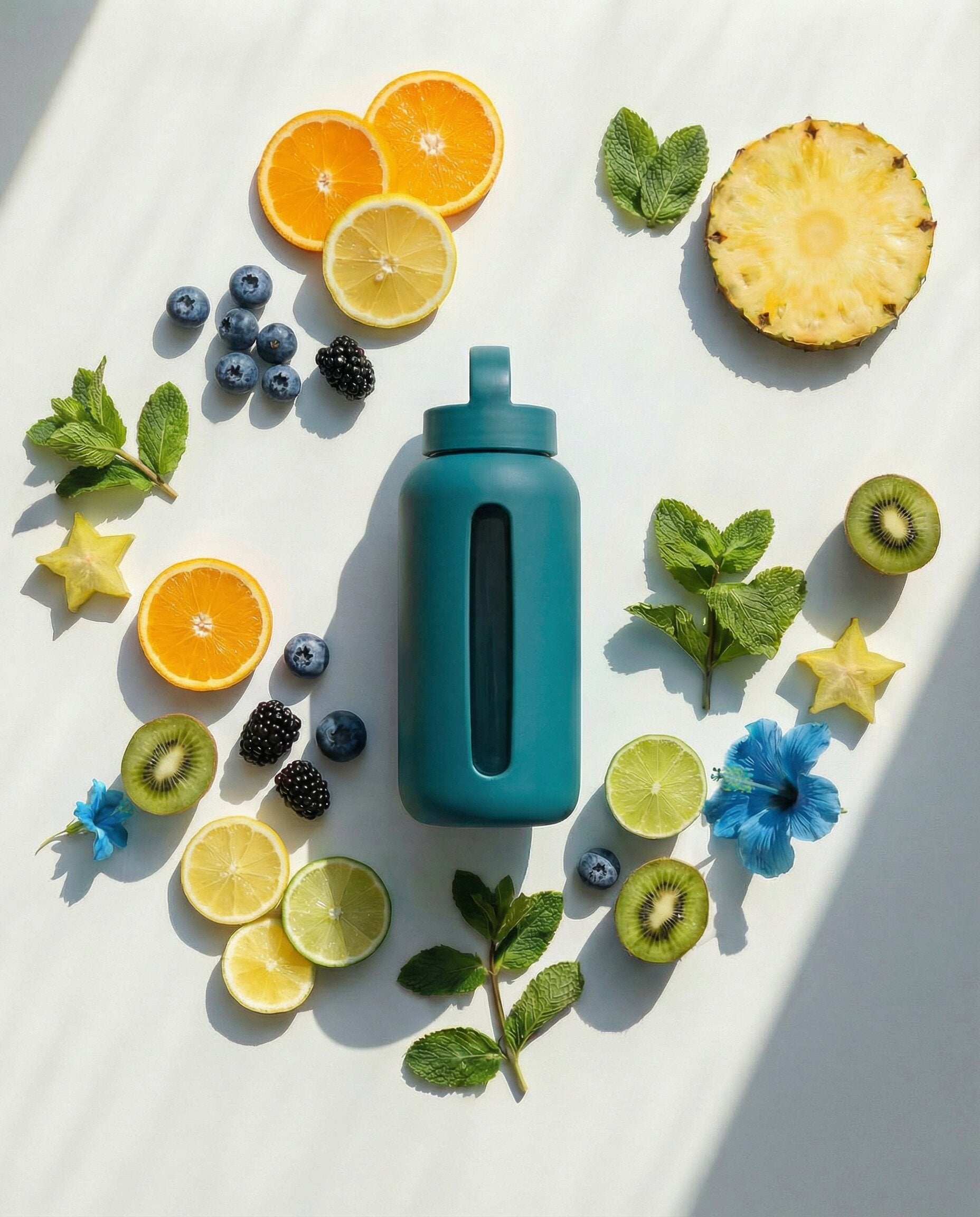 Muuki Daily Bottle 720 ml – ekologiczna butelka na wodę w kolorze Tahiti Blue
