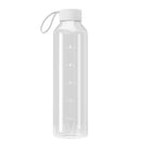 Wessper B1 Borosilicate szklana butelka motywacyjna – 1 litr,  szkło borokrzemowe, szczelna, miarka godzinowa, do zimnych i gorących napojów.