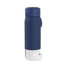 Wessper B2 GLASS Actitex™ 700 ml – szklana butelka filtrująca, redukuje chlor, szczelna, z licznikiem filtra, niebieska
