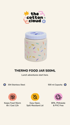 Szczelny termos The Cotton Cloud na zupę i dania jednogarnkowe dla dzieci – 500 ml