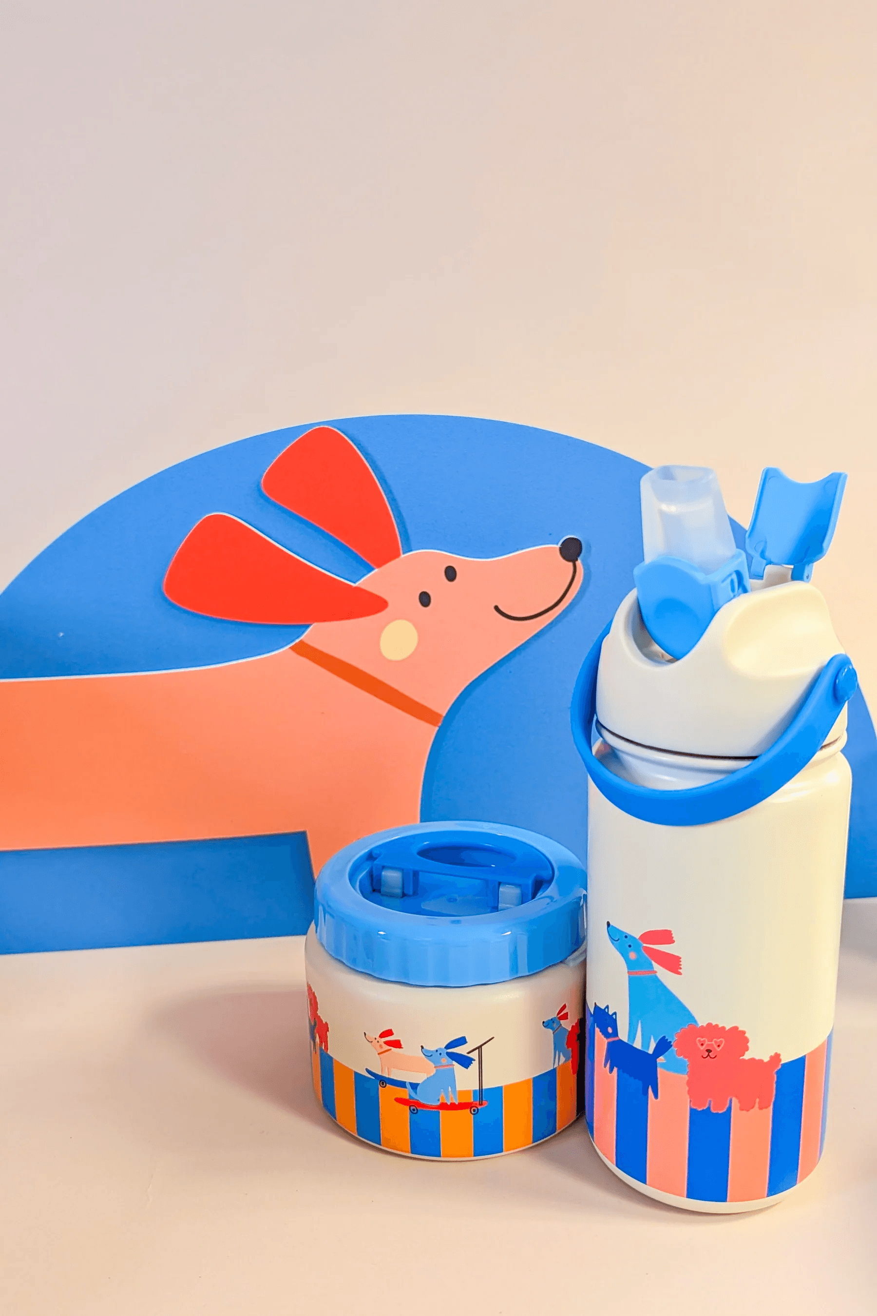 Termos ze stali nierdzewnej z motywem piesków The Cotton Cloud Woof Gang