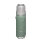Zielony termos na kawę i herbatę STANLEY ARTISAN THERMOLOGY 4D™ Hammertone Green - stal nierdzewna, 1000 ml, ekstremalna izolacja, solidny i trwały, czysty smak bez plastiku, do napojów ciepłych i zimnych