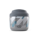 Monbento Element Graphic DImensions – termos obiadowy 550 ml. Utrzymuje ciepło do 10 h, 100% szczelny, stal nierdzewna 316. Idealny na zupy i obiady w podróży, kolor: szary