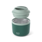Monbento Element Green – termos obiadowy 550 ml. Utrzymuje ciepło do 10 h, 100% szczelny, stal nierdzewna 316. Idealny na zupy i obiady w podróży, kolor: zielony