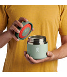 Termos obiadowy Hydro Flask Jar Agave – jasnozielony, podwójne ścianki TempShield™, szczelny, trwały, bez BPA, do gorących i zimnych posiłków.