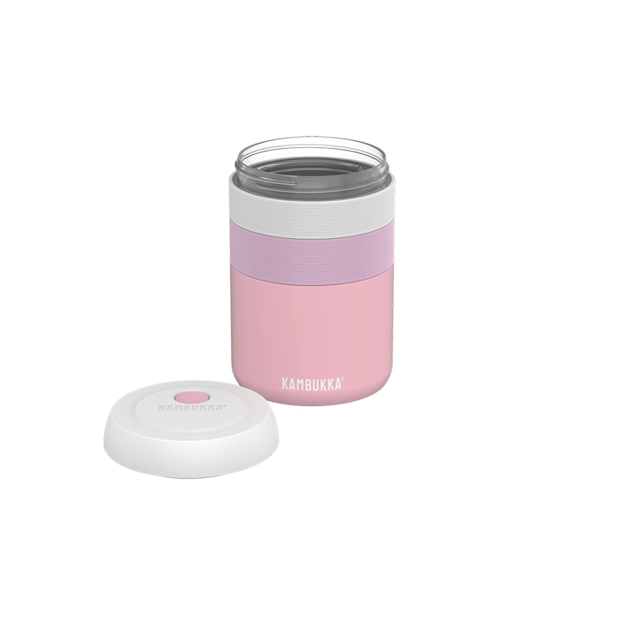 Termos obiadowy Kambukka Baby Pink – szczelny, utrzymuje ciepło 9h, łatwe otwieranie, bez BPA, kompaktowy i trwały, kolor: różowy