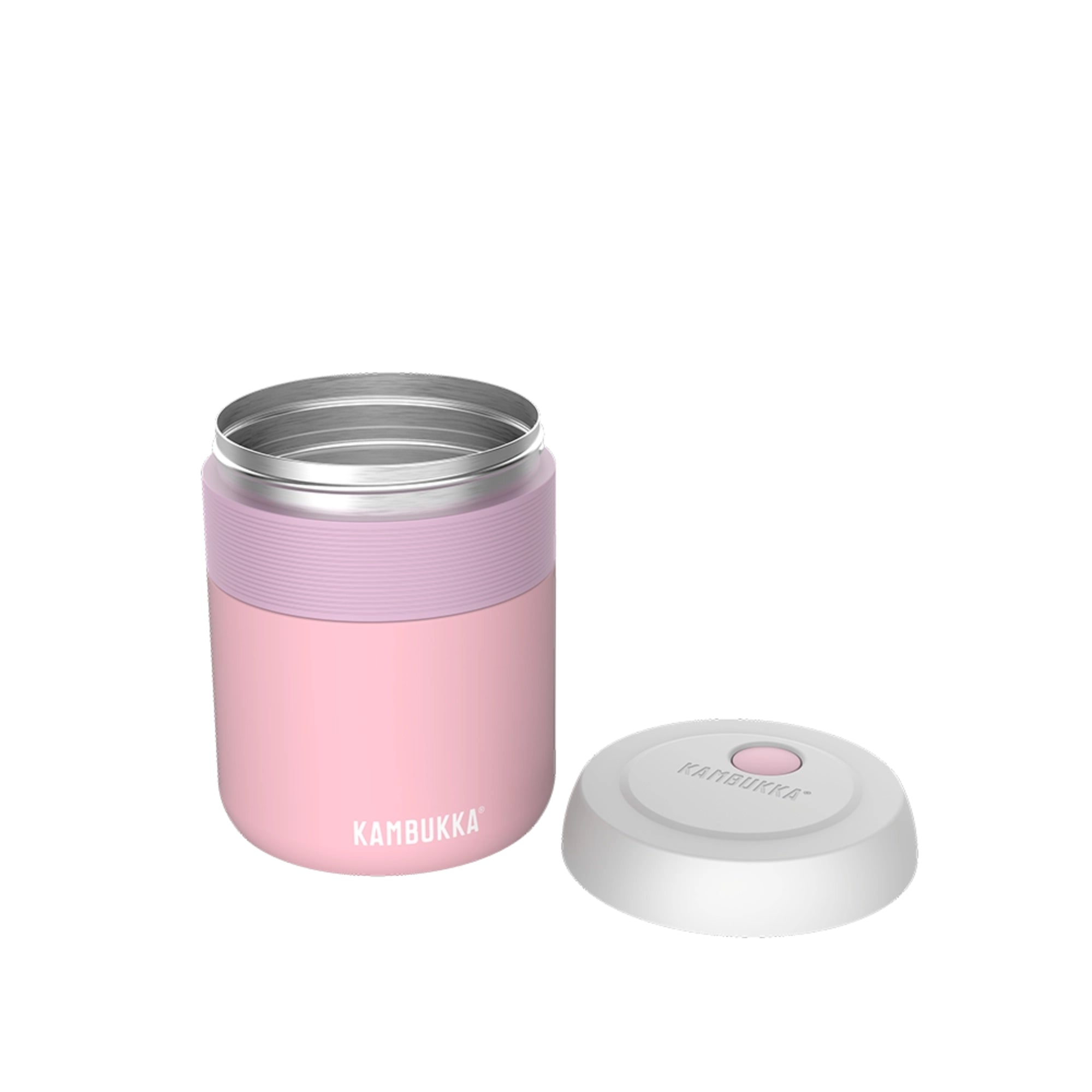 Termos obiadowy Kambukka Baby Pink – szczelny, utrzymuje ciepło 9h, łatwe otwieranie, bez BPA, kompaktowy i trwały, kolor: różowy