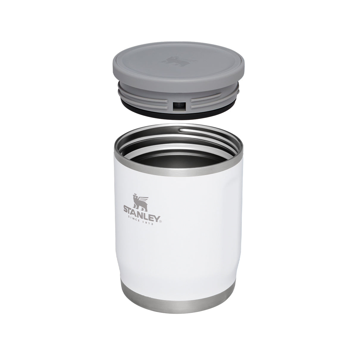Biały termos na jedzenie Stanley Adventure ze stali nierdzewnej 0,53 l