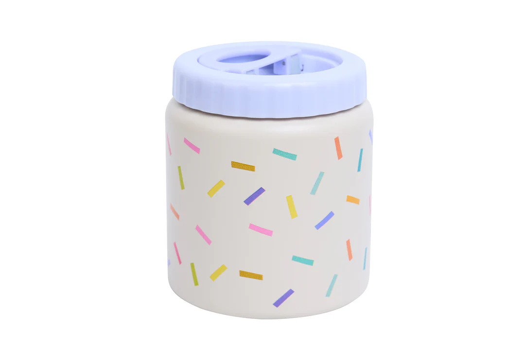 Termos obiadowy The Cotton Cloud – 500 ml, utrzymuje ciepło do 6 h, idealny do szkoły i przedszkola, wzór: konfetti