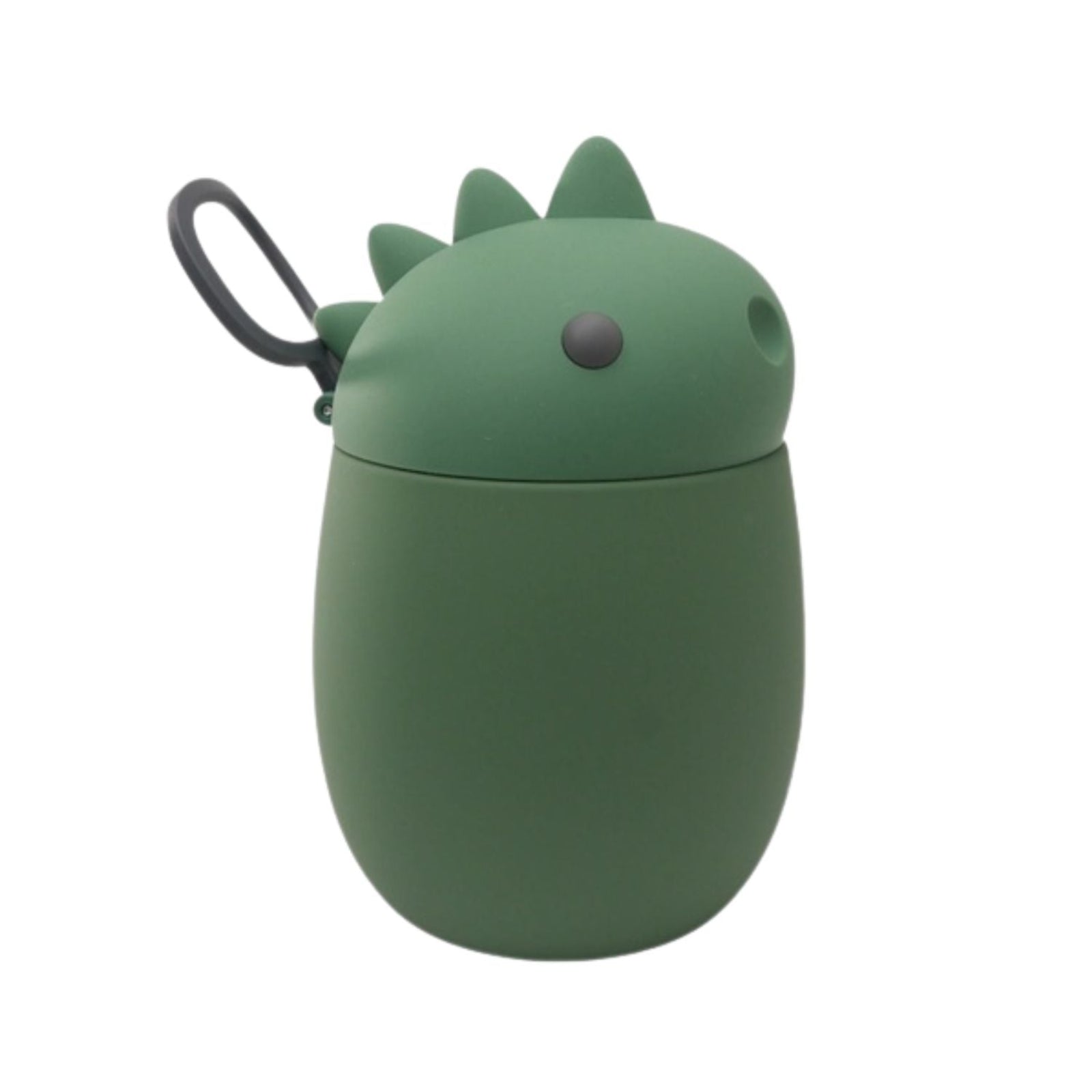Asobu Bestie Foodie Dinosaur- termos obiadowy dla dzieci, 600 ml, stal nierdzewna, ergonomiczny kształt, odporny na zarysowania, zabawny kształt dinozaura, kolor: zielony