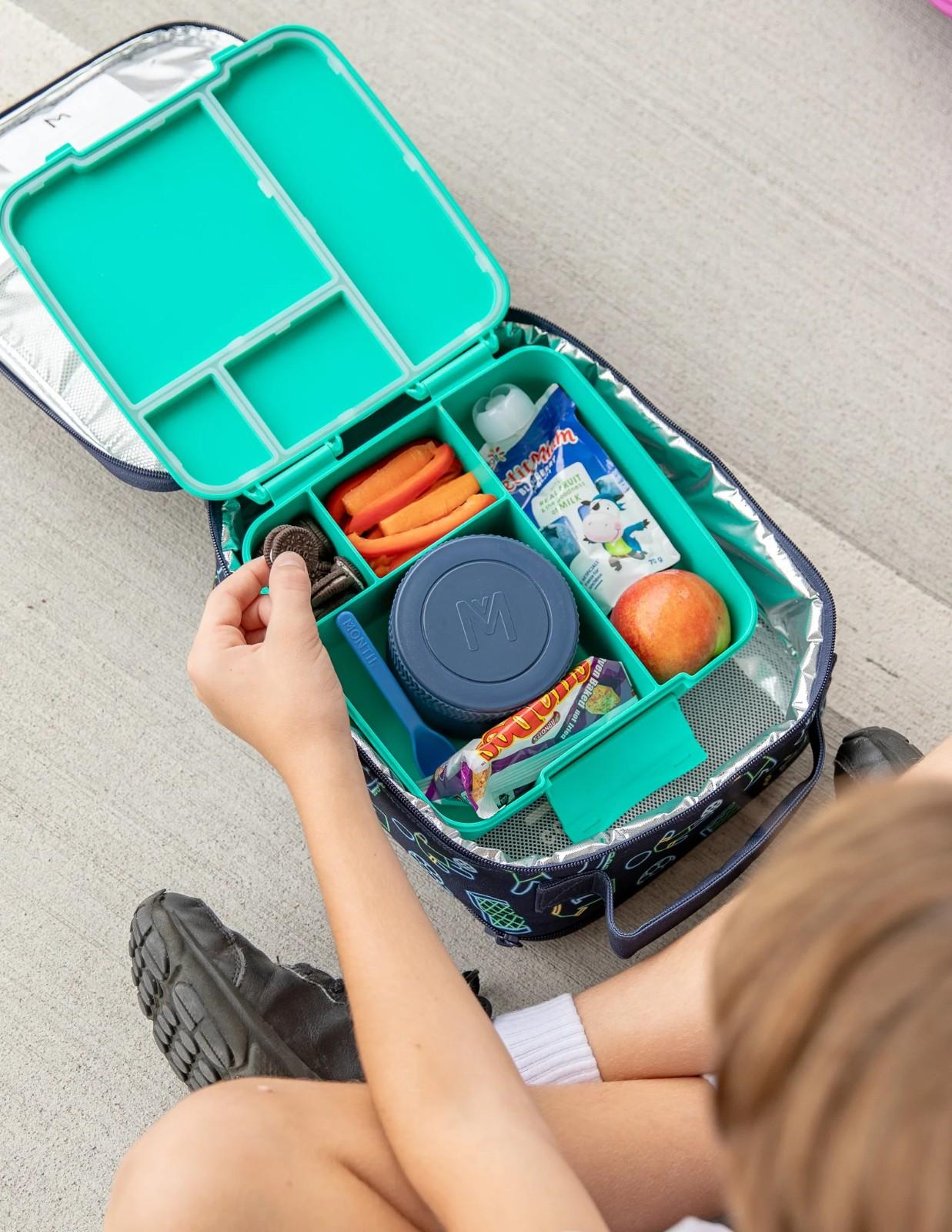 MontiiCo Food Jar Navy 200 ml – termos dla dzieci, szczelny, utrzymuje ciepło do 5 h, idealny do szkoły, kolor: granatowy