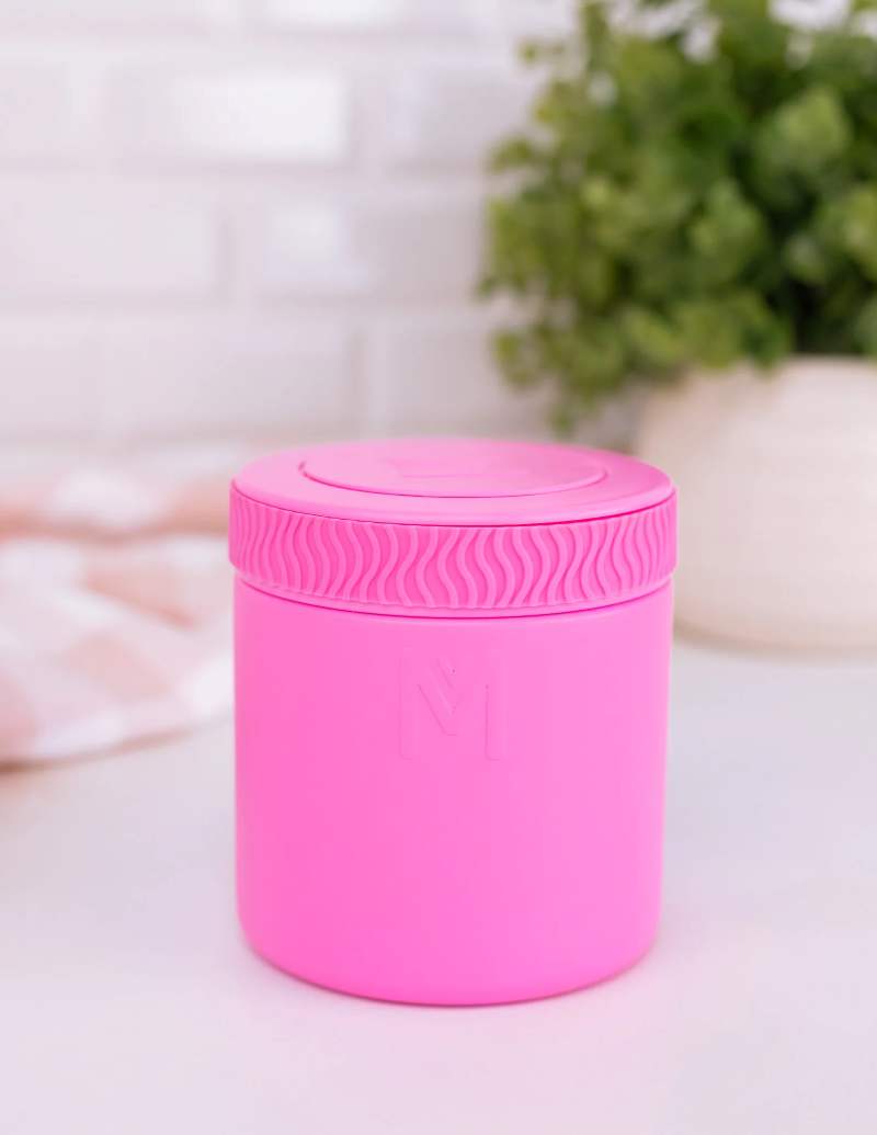 MontiiCo Food Jar Calypso 400 ml – termos dla dzieci, szczelny, utrzymuje ciepło do 7 h, idealny do szkoły, kolor: różowy
