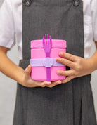 MontiiCo Food Jar Floss 400 ml – termos dla dzieci, szczelny, utrzymuje ciepło do 7 h, idealny do szkoły, kolor: różowy