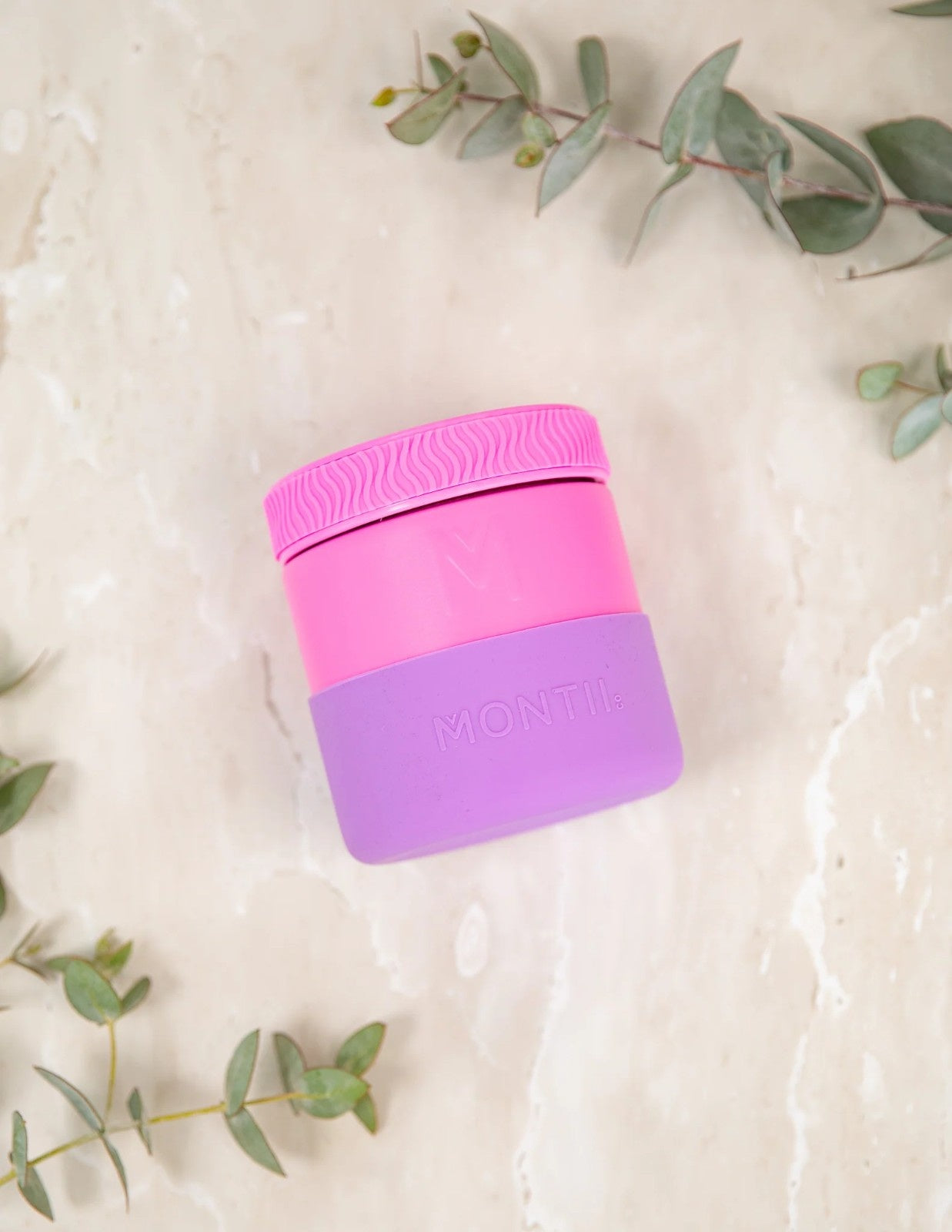 MontiiCo Food Jar Floss 400 ml – termos dla dzieci, szczelny, utrzymuje ciepło do 7 h, idealny do szkoły, kolor: różowy