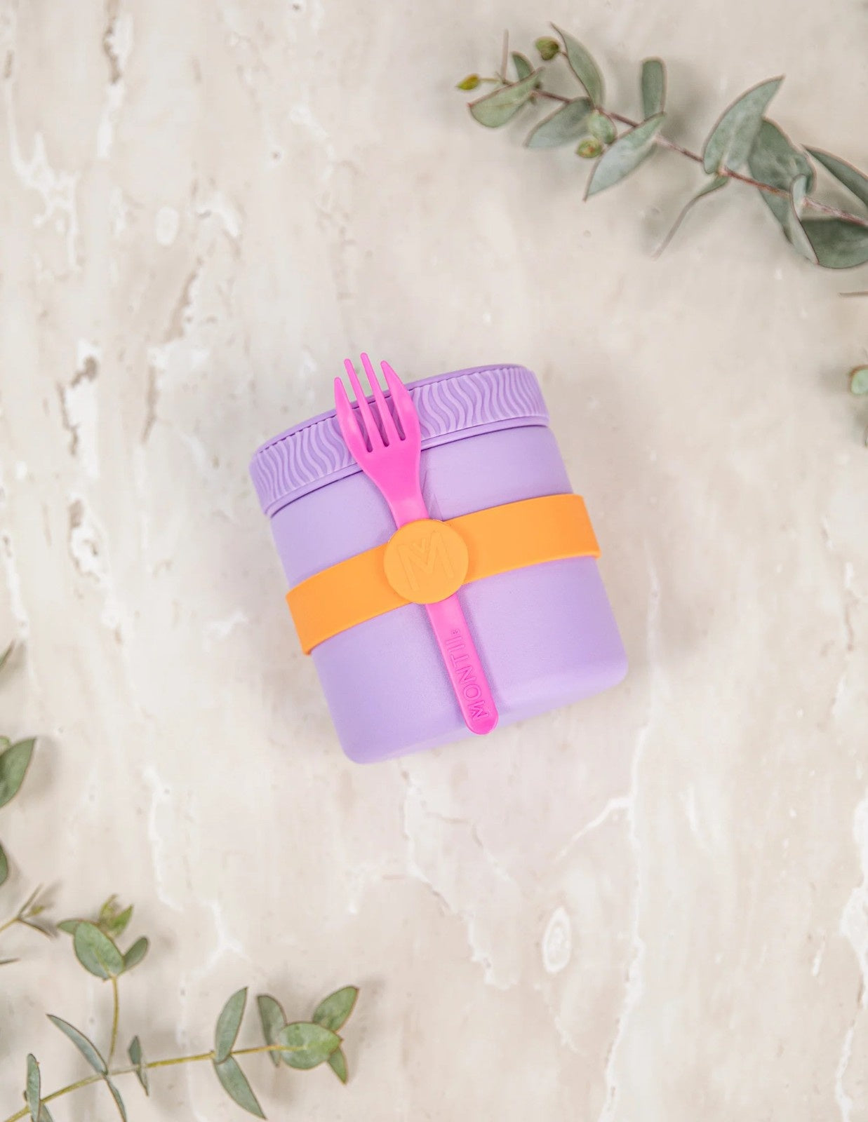MontiiCo Food Jar Lilac 400 ml – termos dla dzieci, szczelny, utrzymuje ciepło do 7 h, idealny do szkoły, kolor: fioletowy