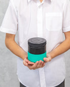 MontiiCo Food Jar Midnight 400 ml – termos dla dzieci, szczelny, utrzymuje ciepło do 7 h, idealny do szkoły, kolor: czarny